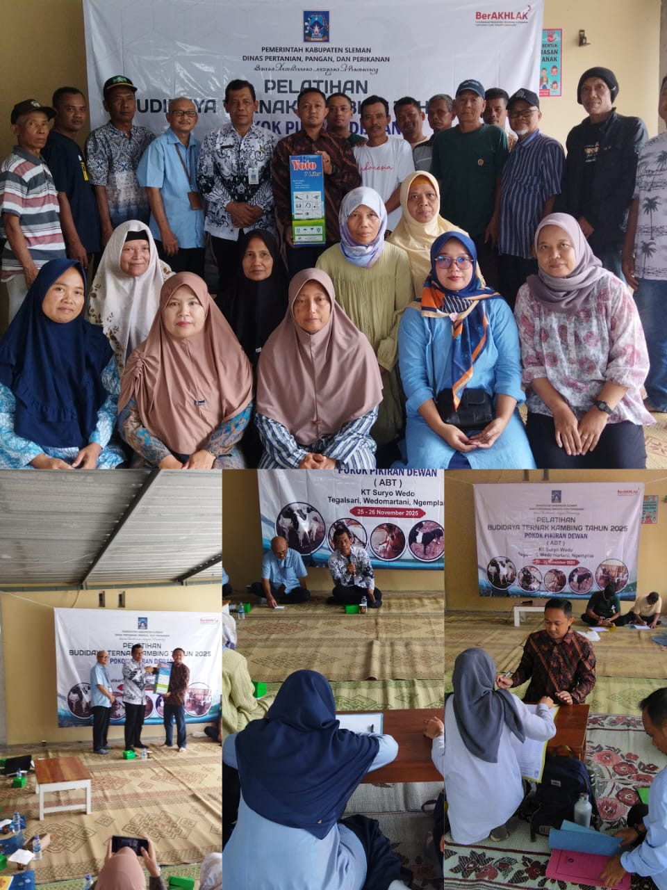 Pelatih ternak kambing surya Weda dusun Tegalsari