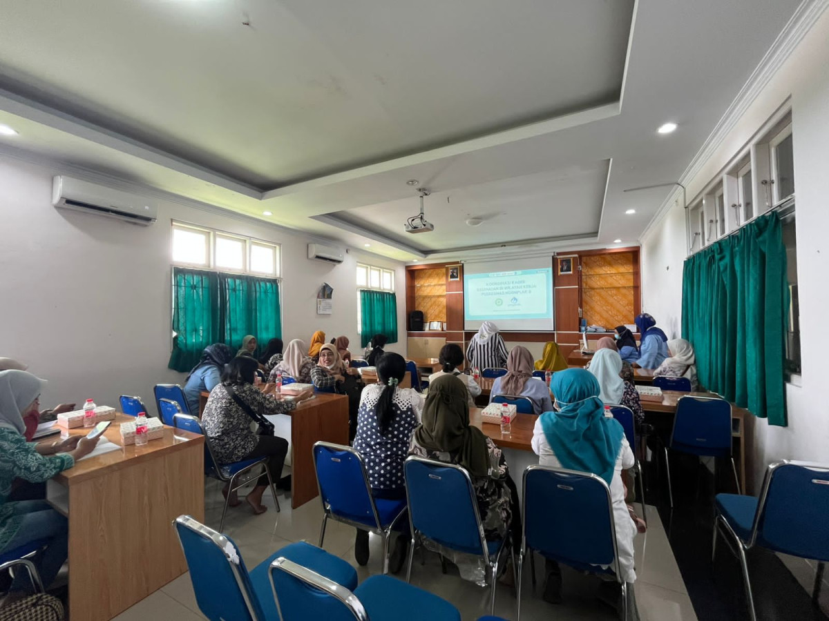 Kader PHBS Tegalsari memenuhi undangan pertemuan di puskesmas Ngemplak