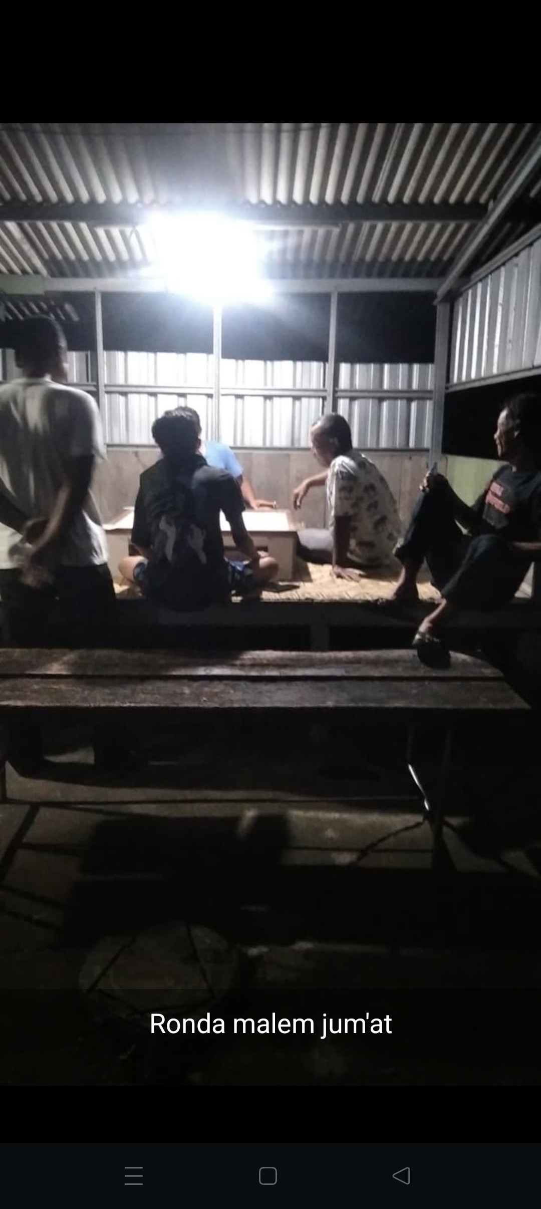 Kegiatan ronda malam Jumat warga gebang Jetis wedomartani