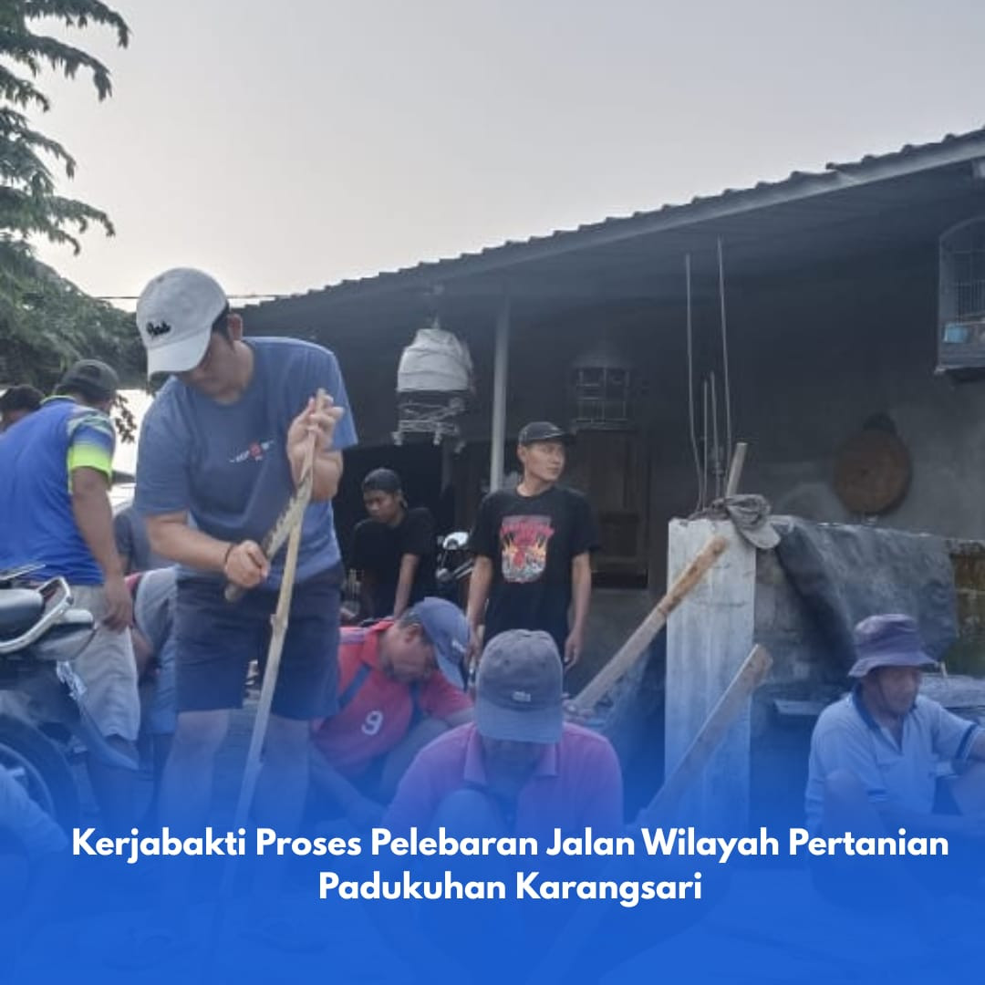 Kerja bakti lingkup pertanian Padukuhan Karangsari