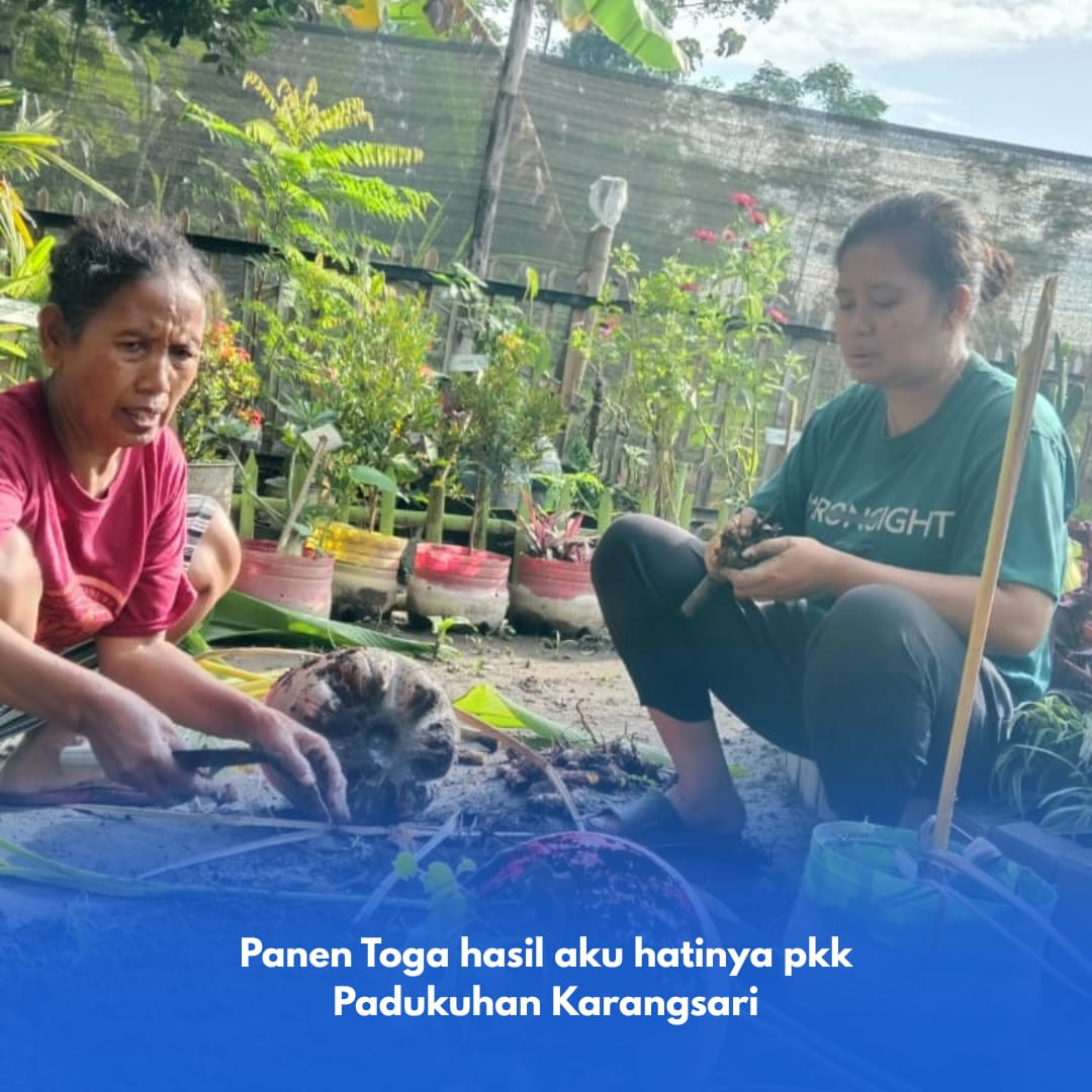 Sambang kerja bakti tanaman  toga di Padukuhan Karangsari