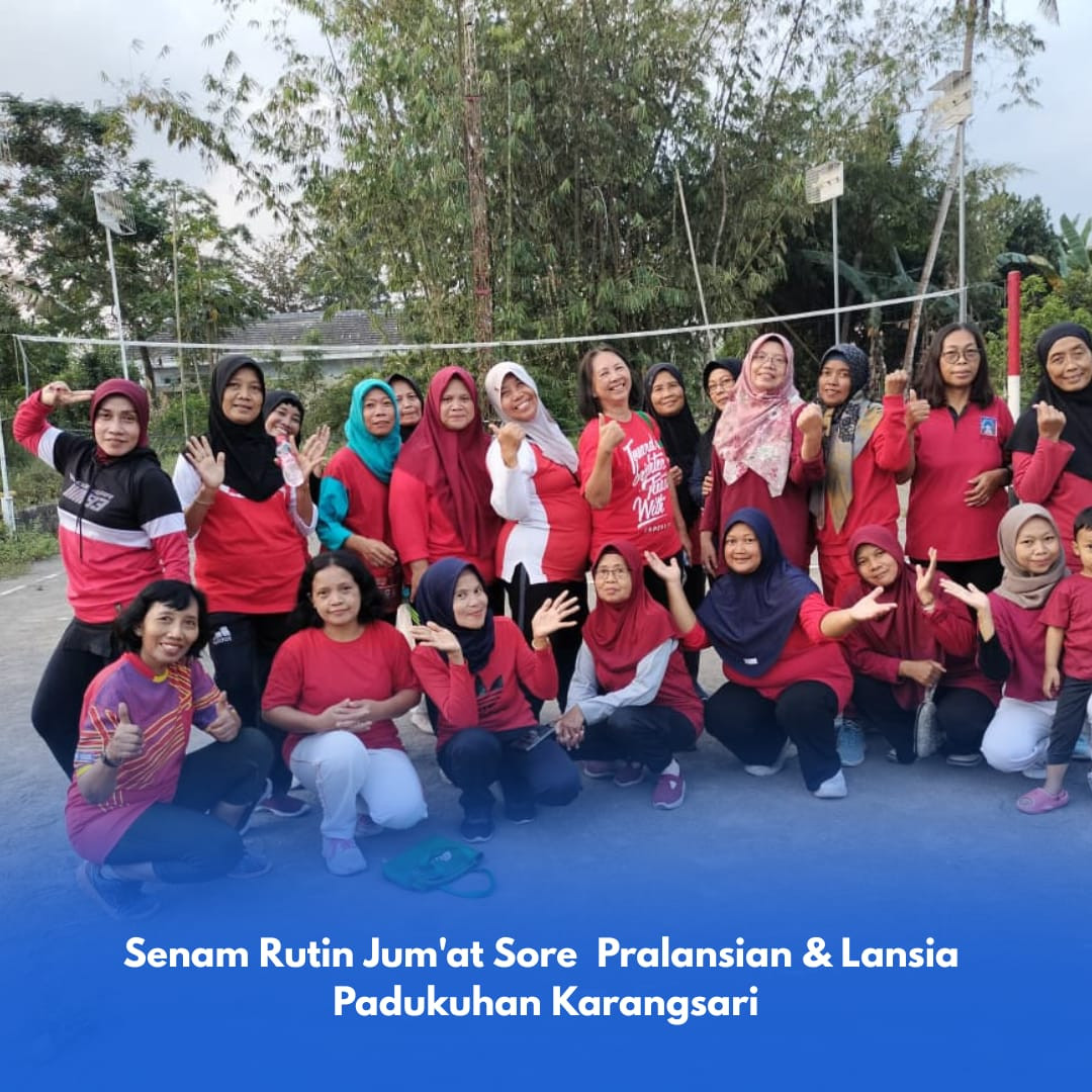 Senam pra-lansia dan lansia Padukuhan Karangsari