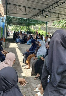 Takziah warga Kregan Sanggrahan