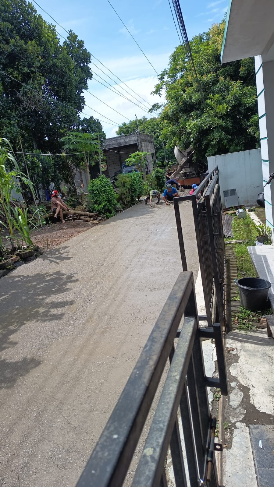 Pengecoran jln Elang Sono Malangrejo