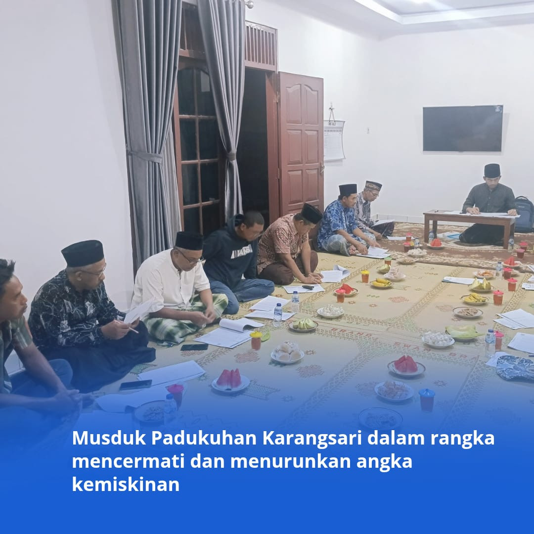 Musduk data kemiskinan Padukuhan Karangsari