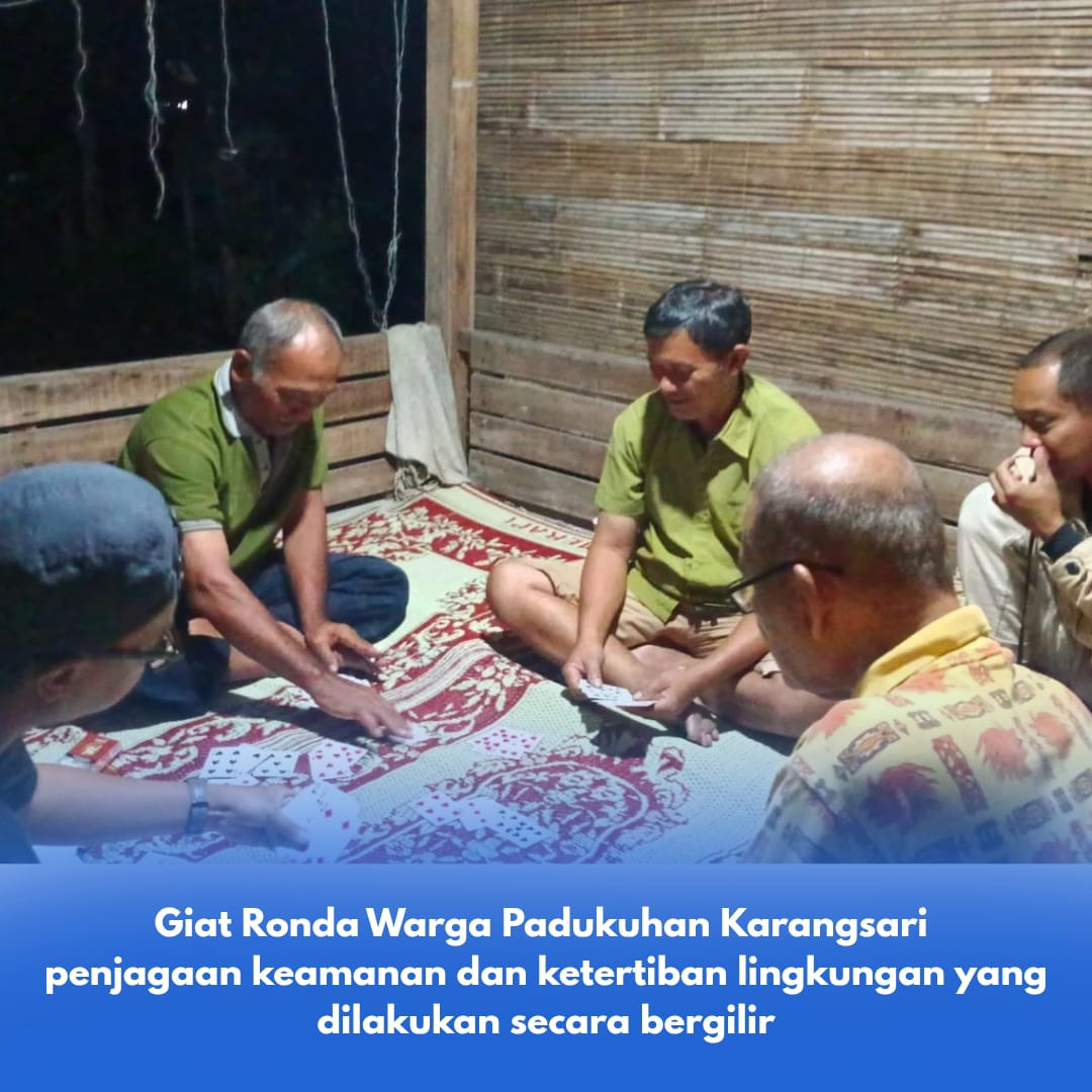 Giat rutin posronda RT.06 Padukuhan Karangsari