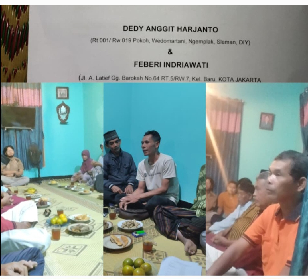 Rapat Persiapan Hajatan Pernikahan Warga RT 01/RW 19 Padukuhan Pokoh