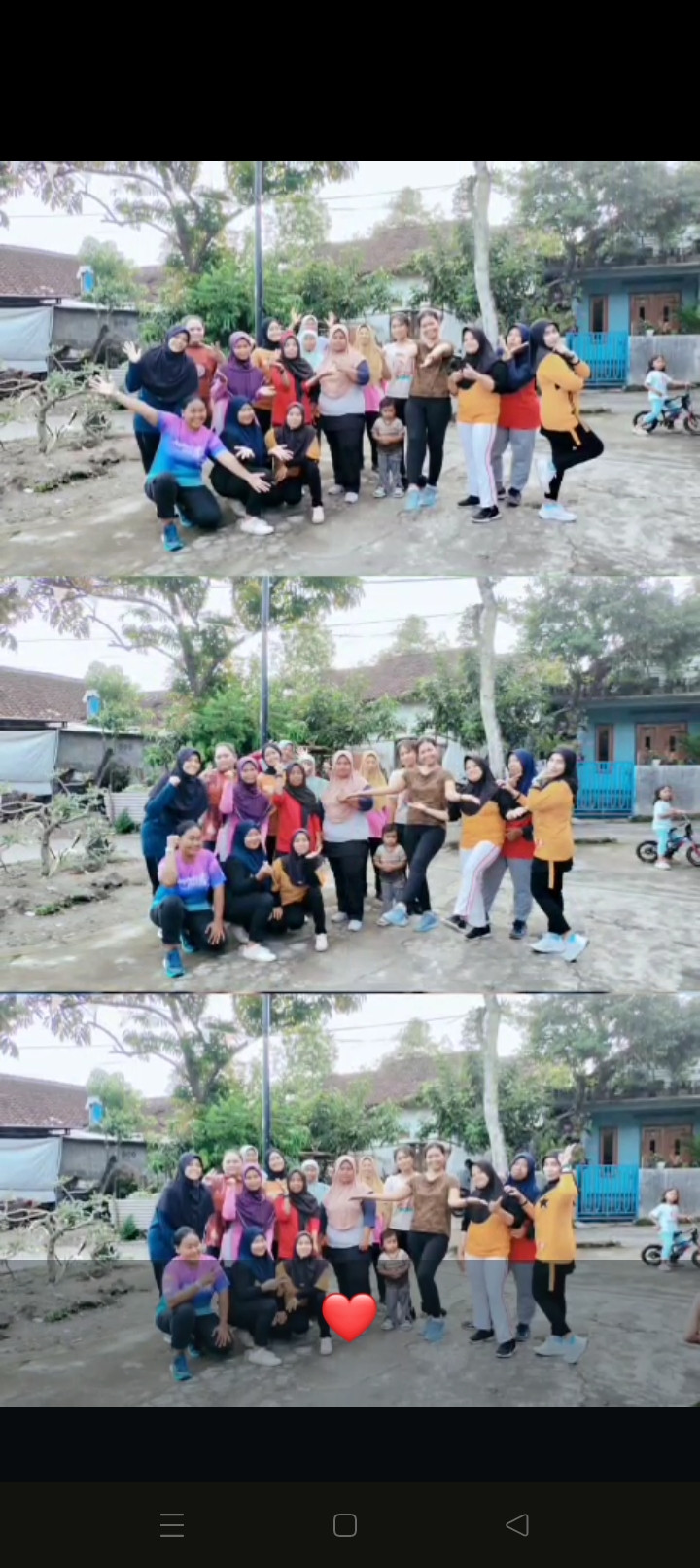 Gerakan senam ibu ibu rw 39 padukuhan Tegalsari