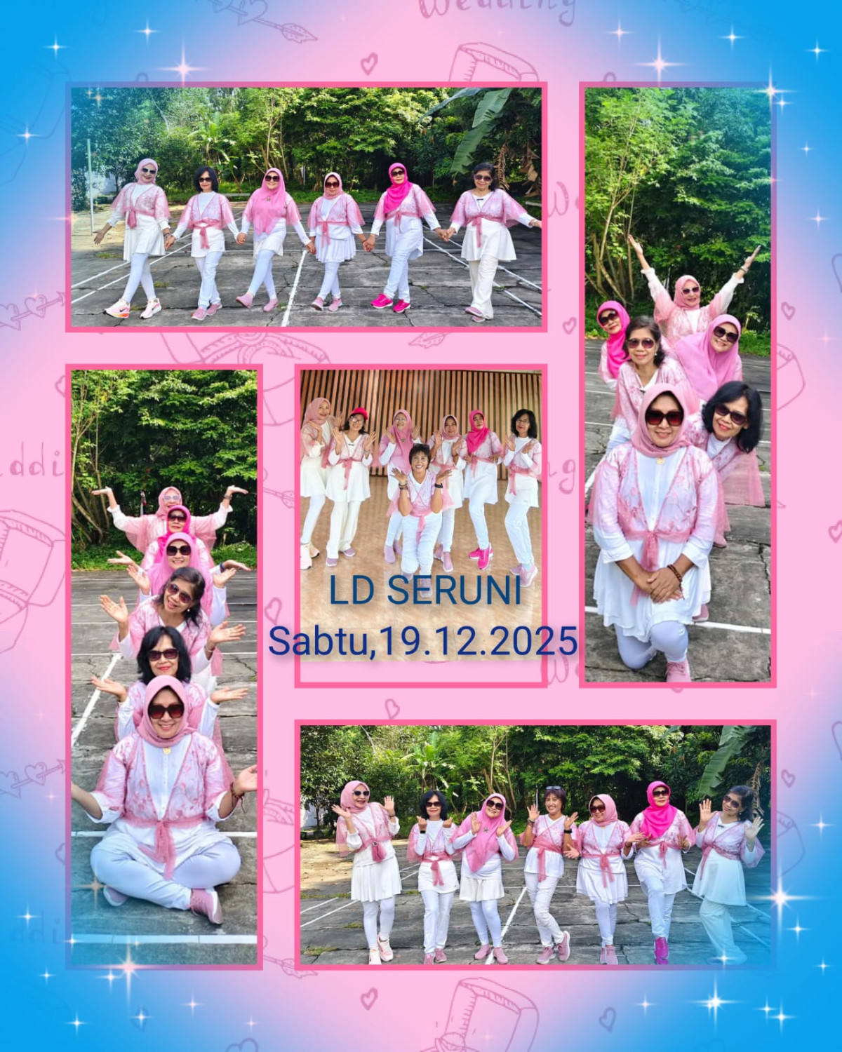 Kegiatan senam dan ld oleh  ibu ibu kawasan padukuhan Jetis wedomartani Ngemplak