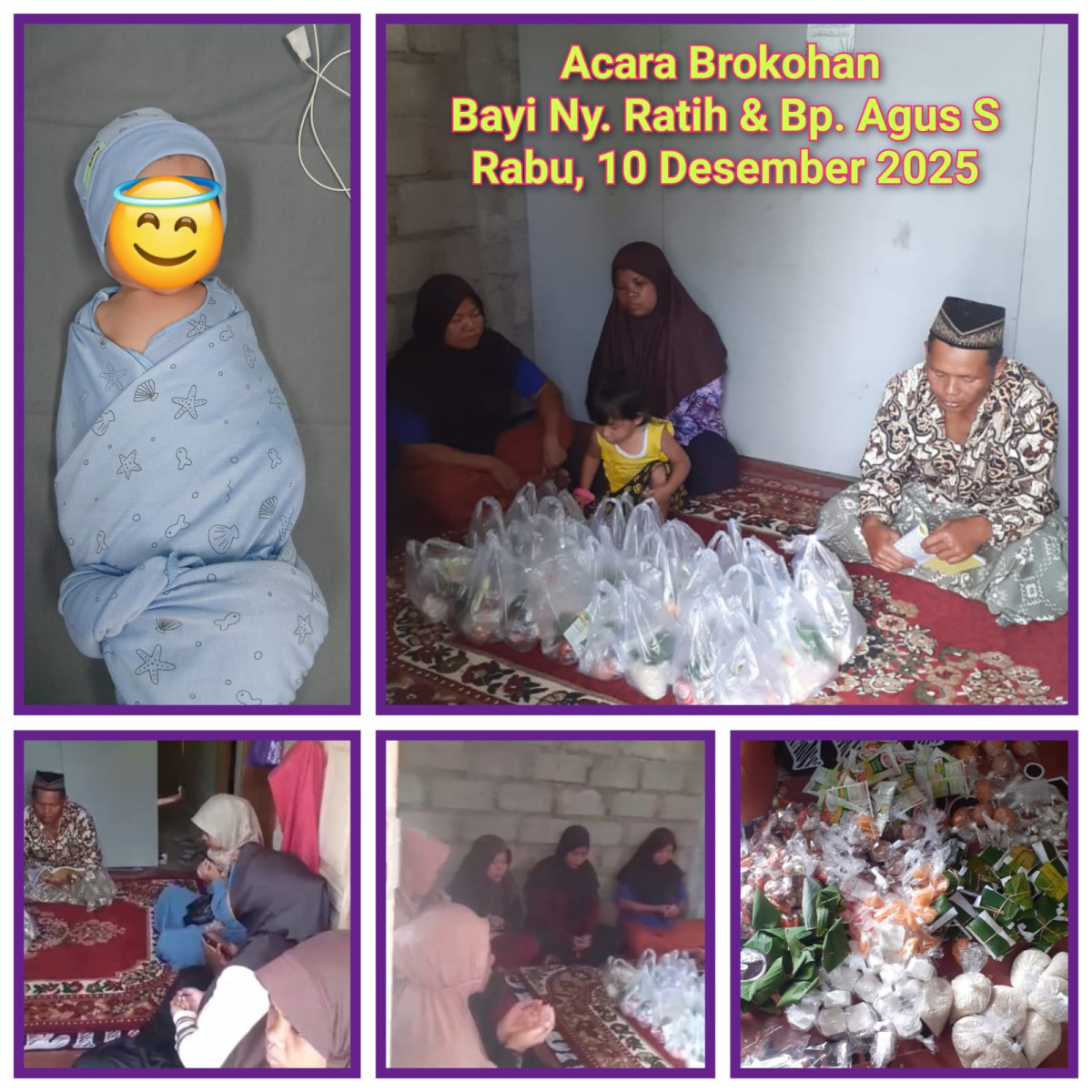 Tradisi Brokohan Bayi Ibu Ratih dari RT 06 Gandok Sempu