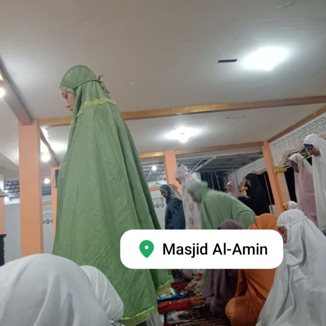 Ibadah Sholat Tarawih Malam ke 15 Masjid Al Amin Pokoh