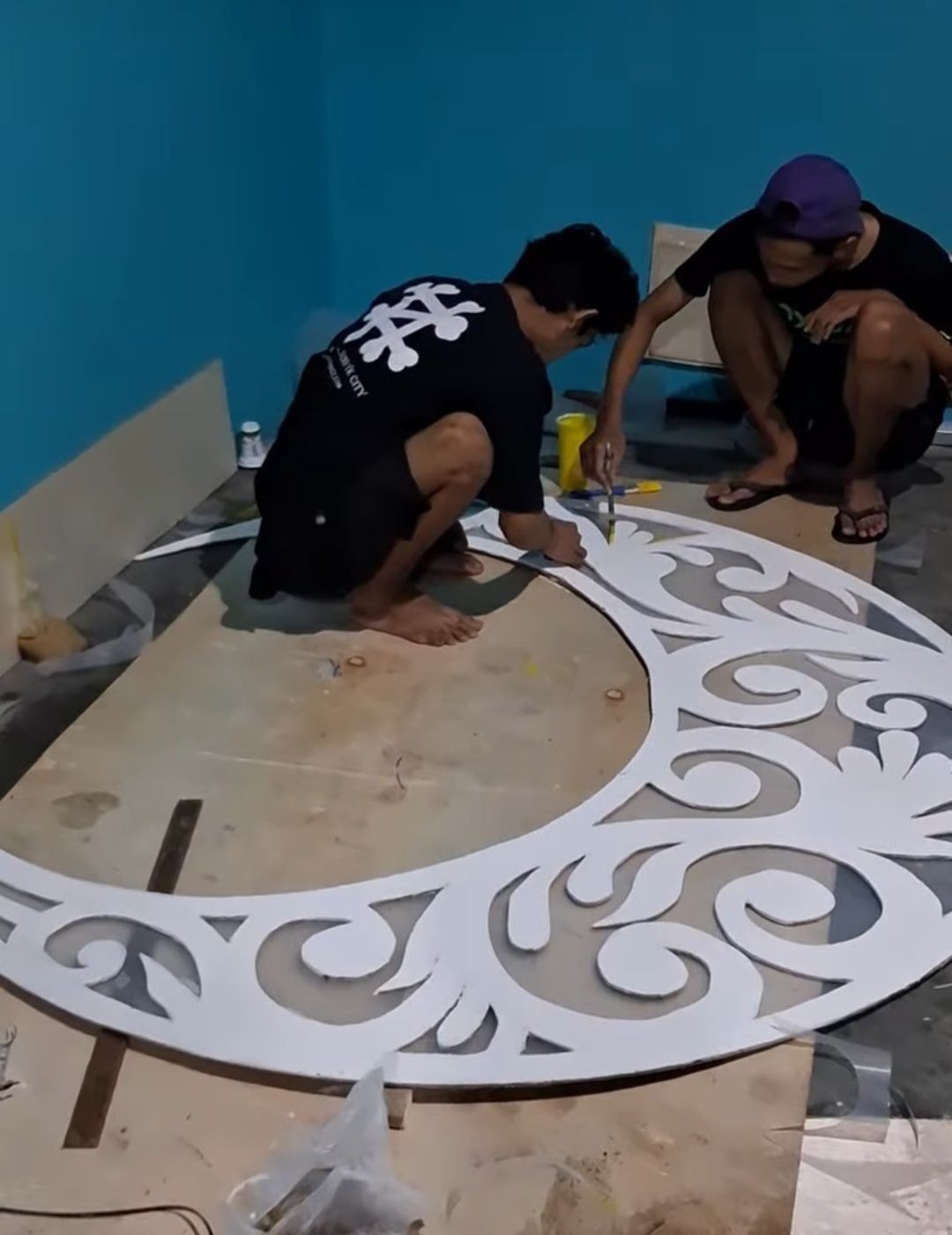 Pembuatan Maskot Takbir Keliling Masjid Al-Amin Pokoh