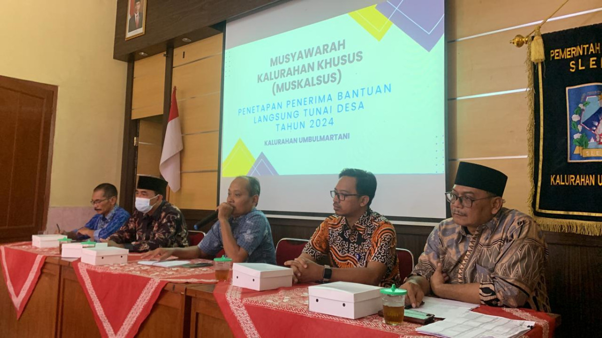 MUSYAWARAH KALURAHAN KHUSUS (MUSKALSUS) PENETAPAN PENERIMA BANTUAN LANGSUNG TUNAI DESA TAHUN 2024