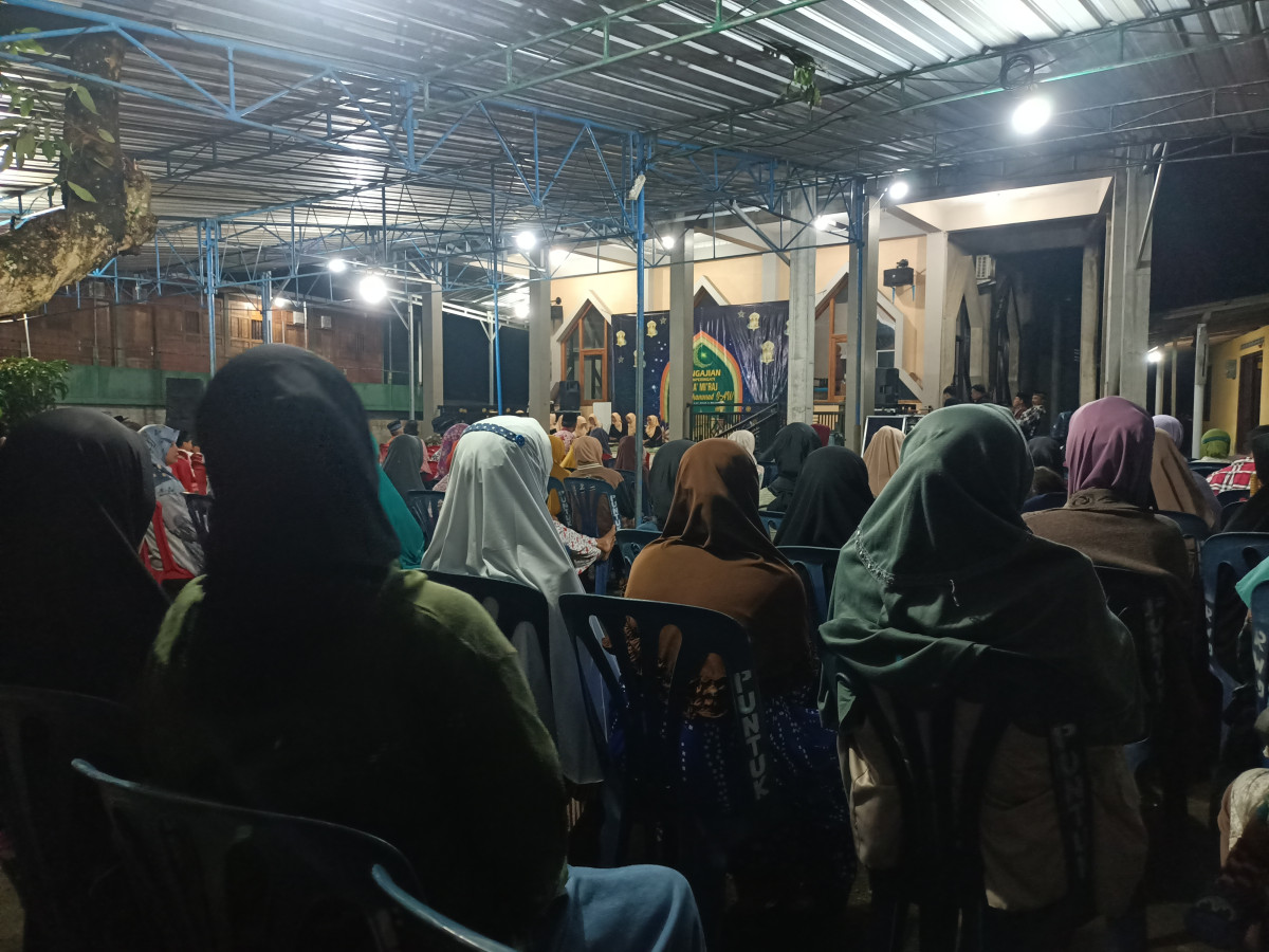 Pengajian memperingati Isra mi'raj Nabi di Dusun Puntuk Muhammad SAW