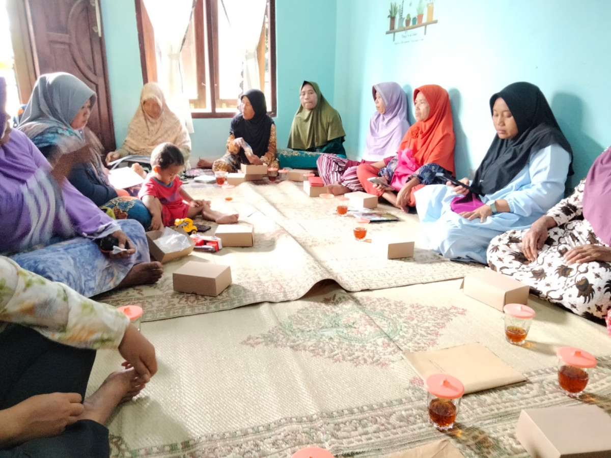 Pertemuan rutin KWT umbulrejeki Puntuk Dongkelsari Rejodani Umbulmartani