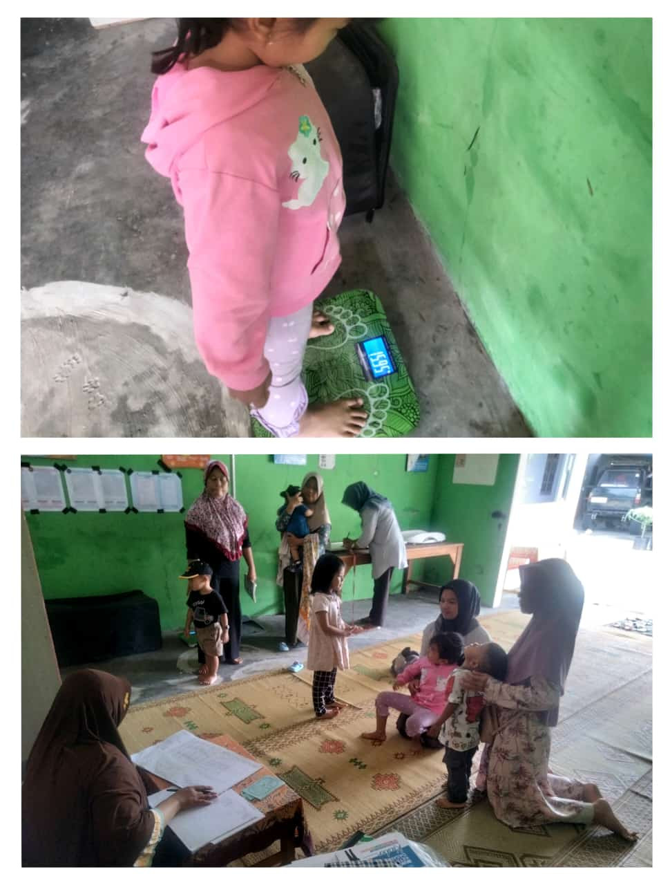 Posyandu bulan Desember Dusun Puntuk Dongkelsari Rejodani Umbulmartani