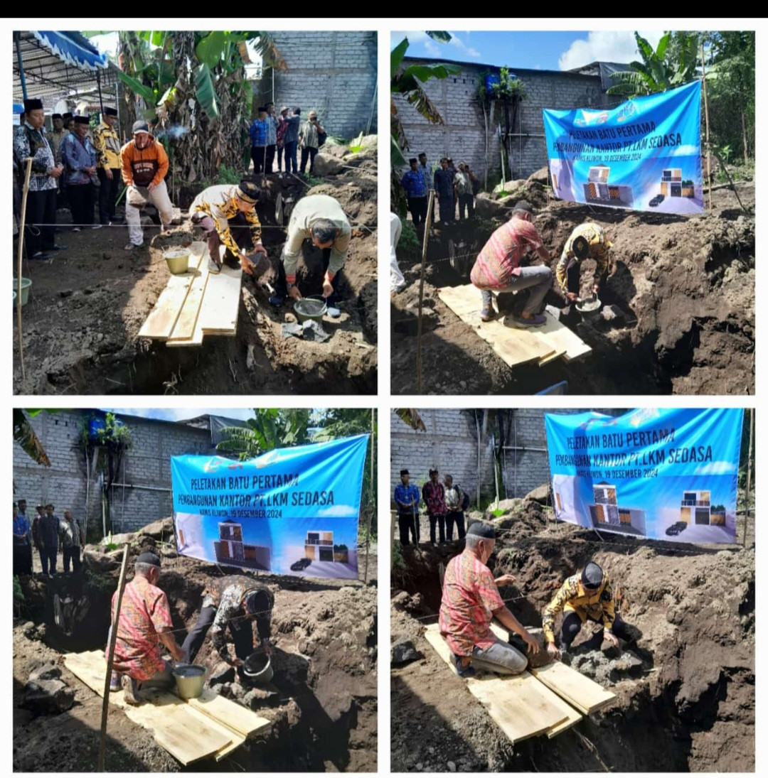 Mewakili kube ngudi rejeki meces ."peletakan batu peryama"