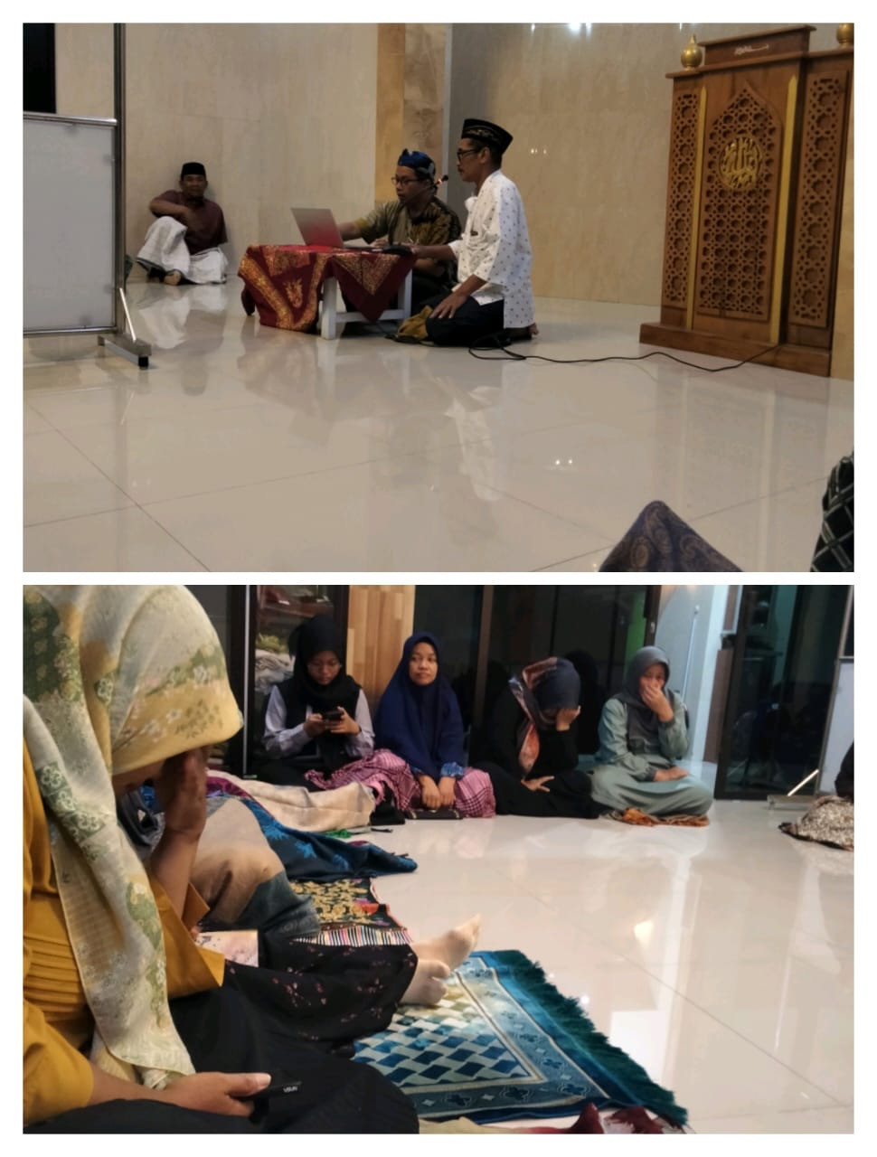 Pengajian rutin malam ahad kliwon ,di masjid Al Falah puntuk