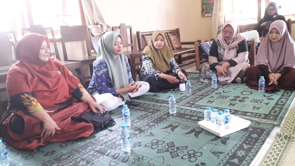 koordinasi dengan pendamping JSLU, pendamping waluyo dan bpk ibu waluyo