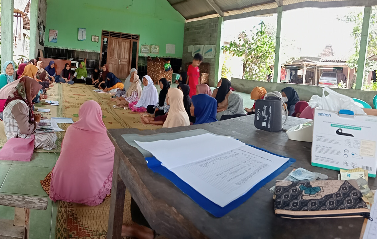 Ibu2 sangat senang sekali mengikuti kegiatan rutin ini 💪😊😍