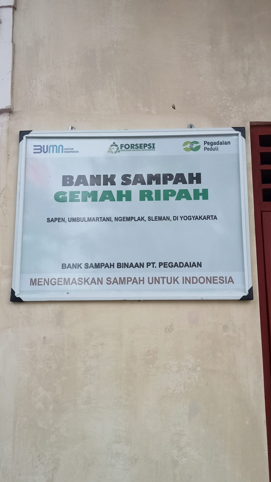 lokasi bank sampah dusun sapen