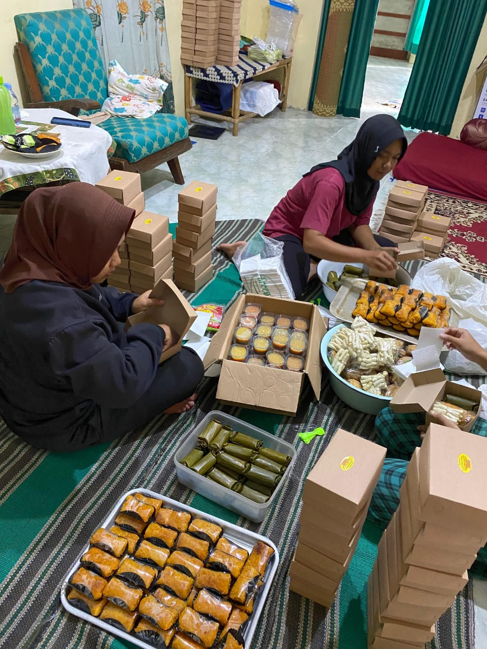 persiapan konsumsi dusun sapen