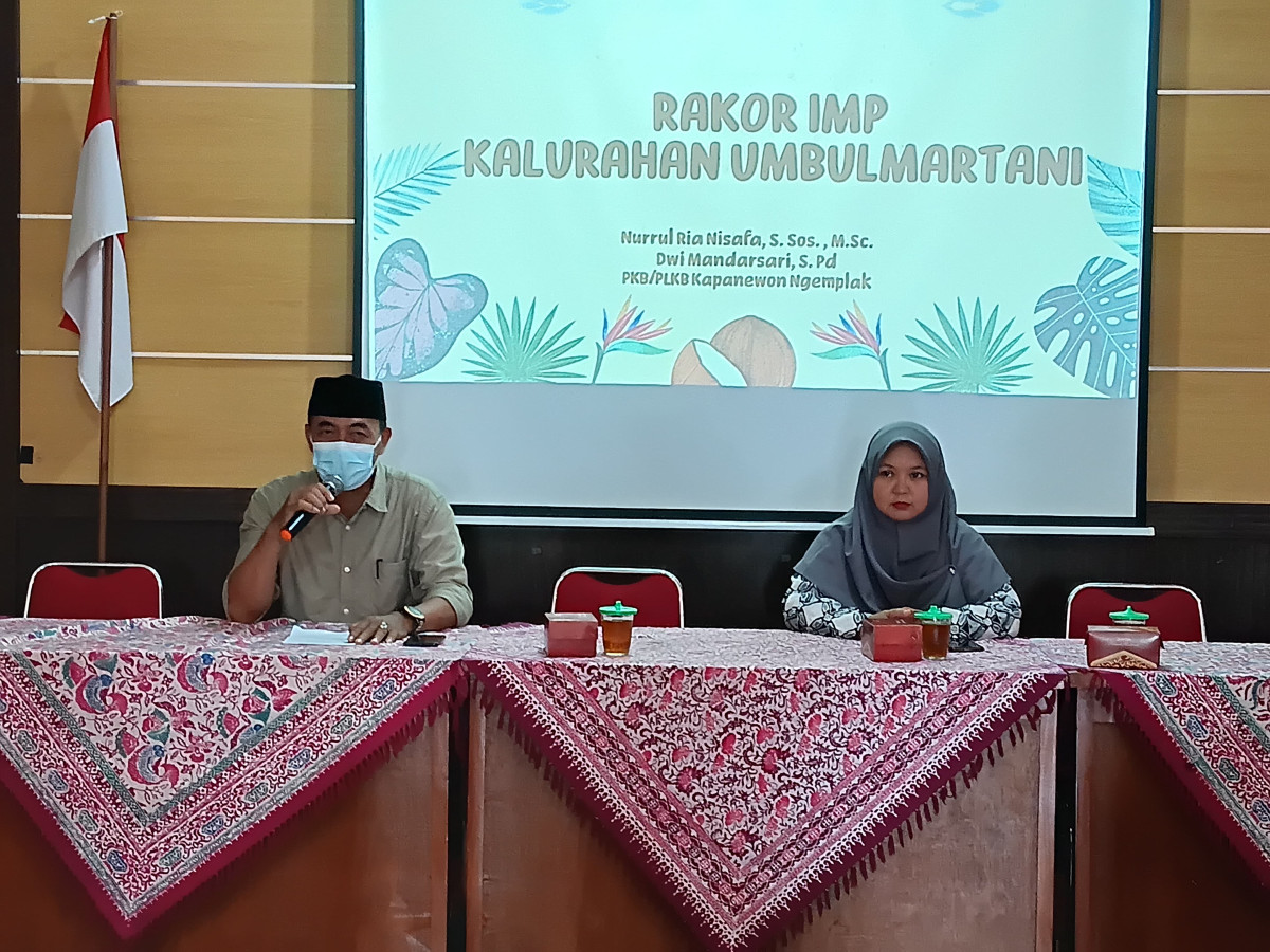 Kader cilikan menghadiri rakor imp kalurahan umbulmartani