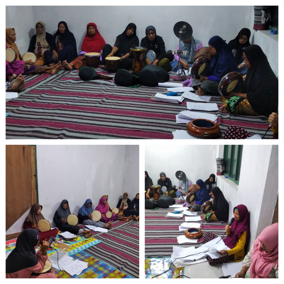 latihan hadroh kalisoro persiapan nyadran dusun