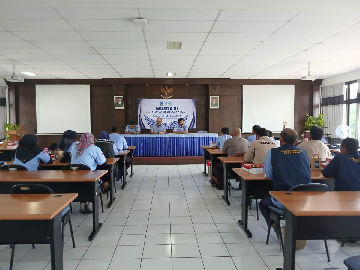 Warga cilikan mengikuti musda pordan 3 di dinsos kab sleman