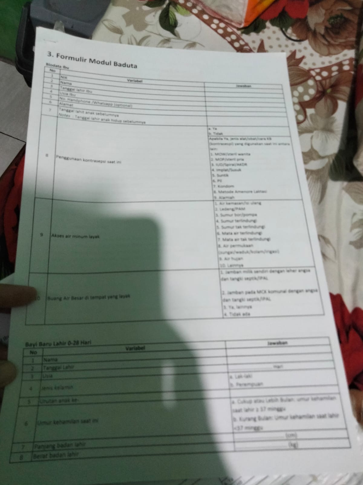 Pembuatan pelaporan TPK bln feb  oleh Tim TPK puntuk