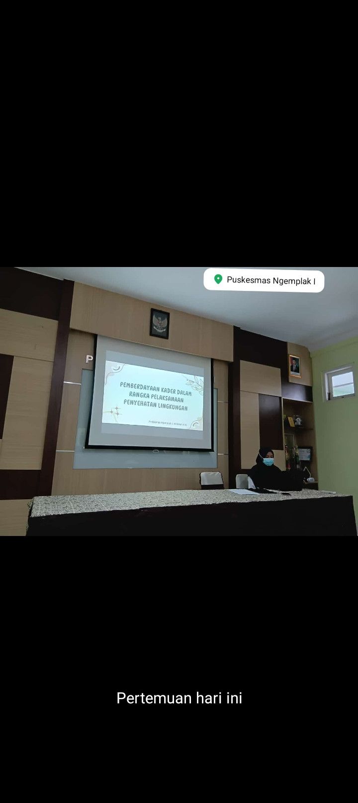 Kader Dusun Tanjung giat pertemuan di puskesmas