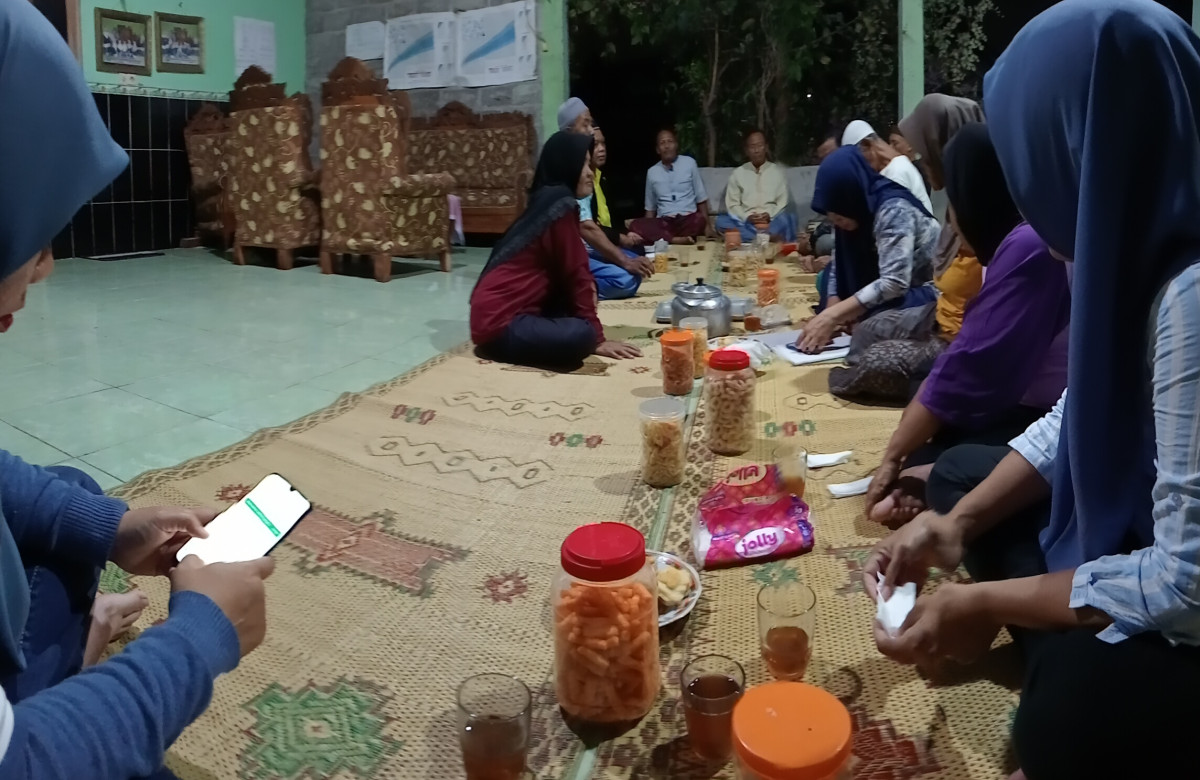 Rapat persiapan syawalan Dusun Tanjung