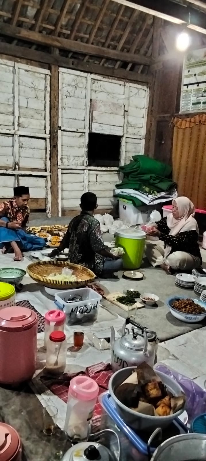 Perdapuran sebelum acara dimulai 😊☺️