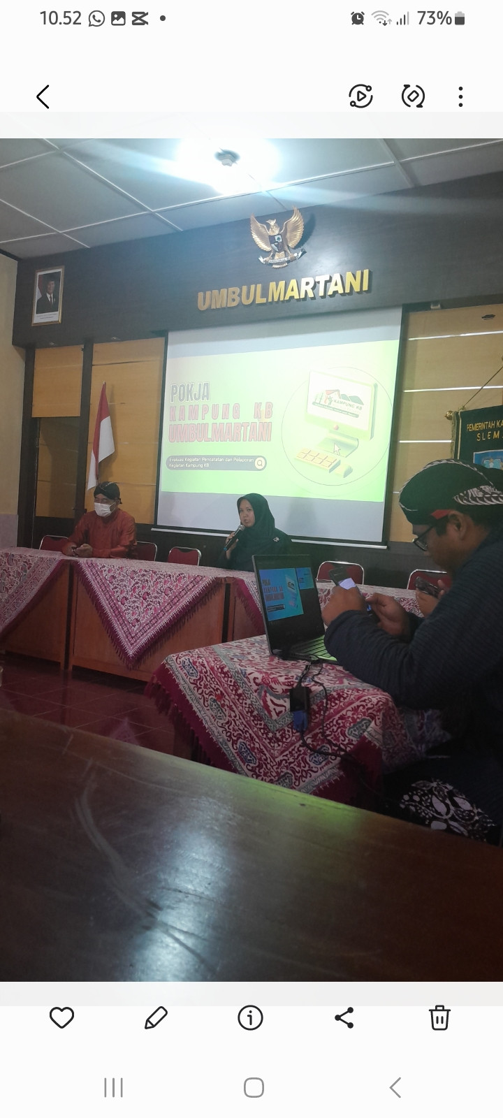 Pertemuan kampung kb dikalurahan ..dusun ngemplak asem