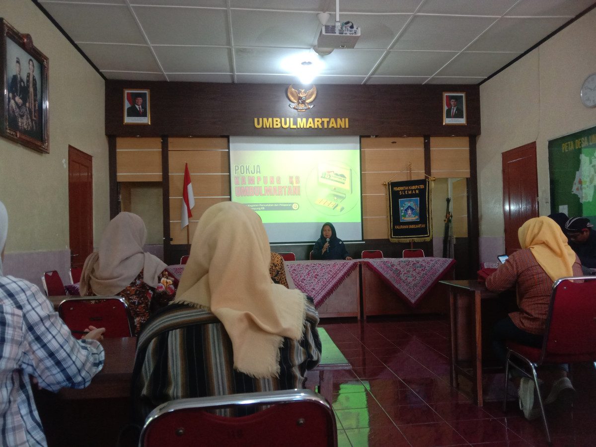 kader KB kledokan.mengikuti kegiatan Pokja kampung KB