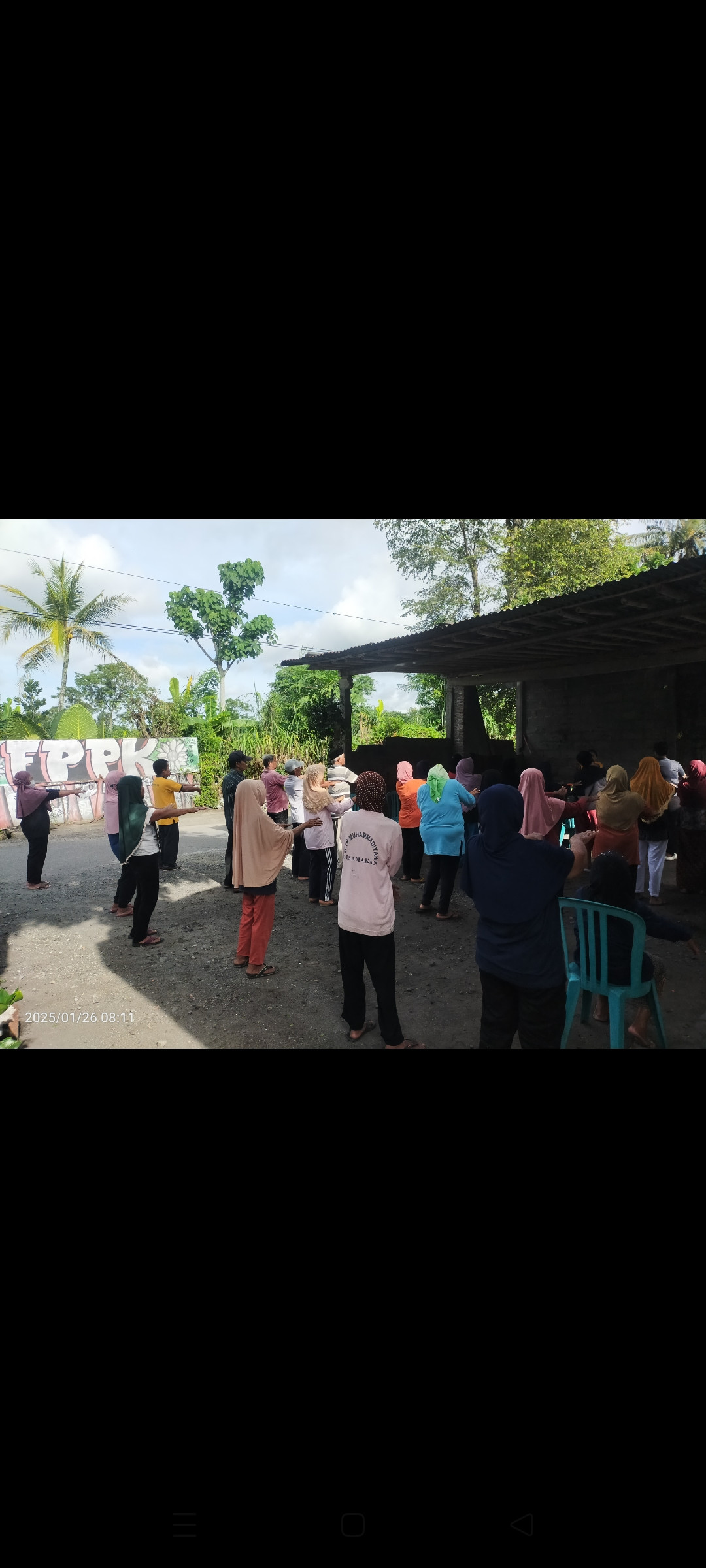 Senam lansia di padukuhan kopatan