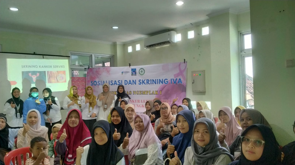 Warga kopatan mengikuti tes IVA