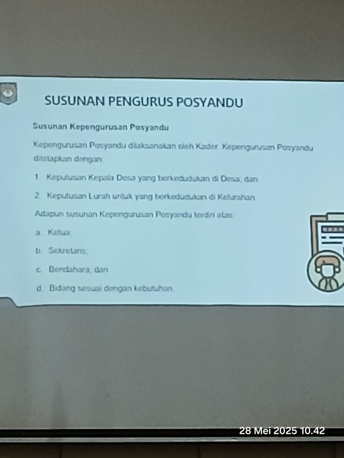 Kader cilikan menghadiri sosialisasi Permendagri no 13