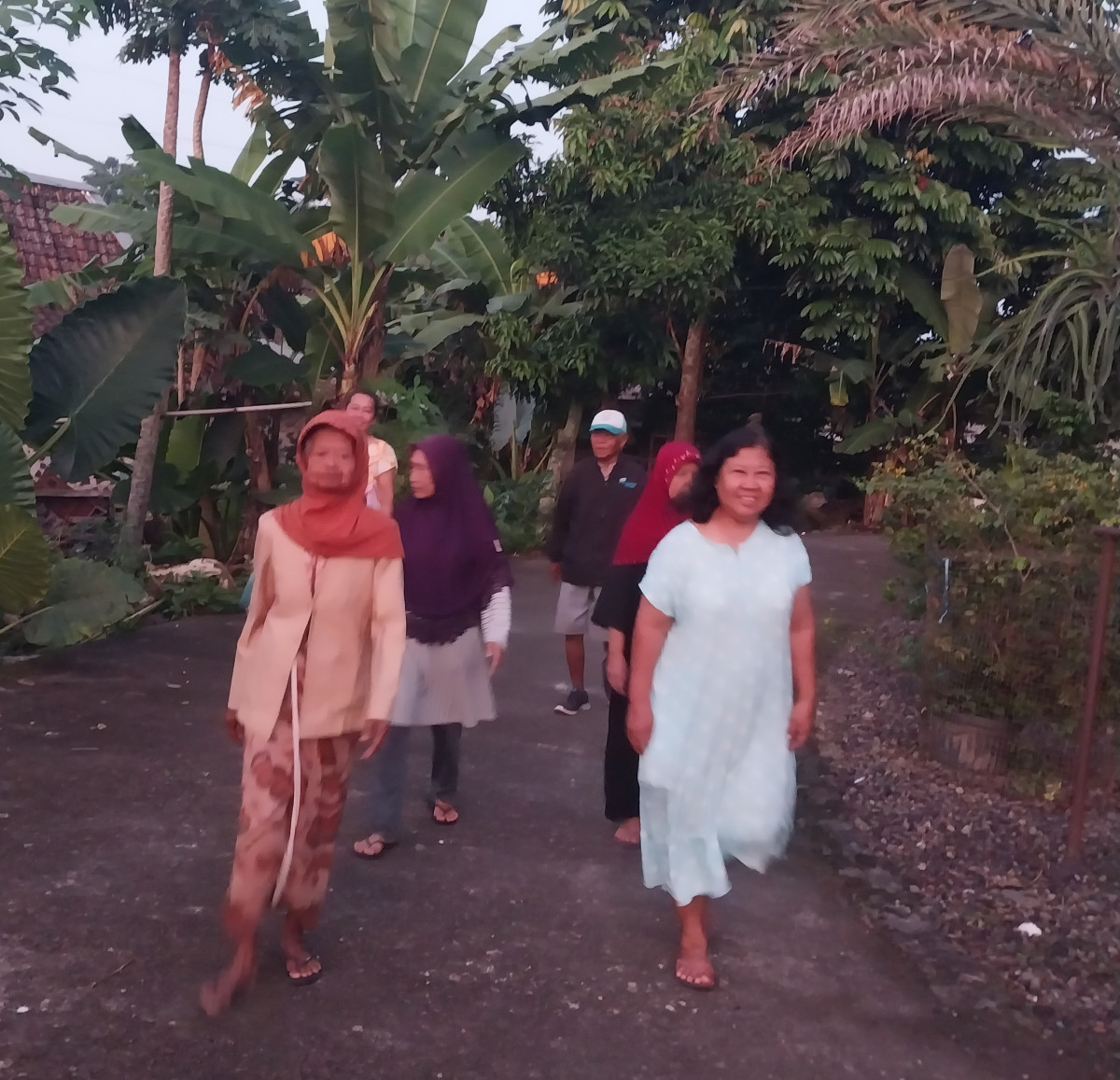 Jalan jalan pagi lansia dsn meces