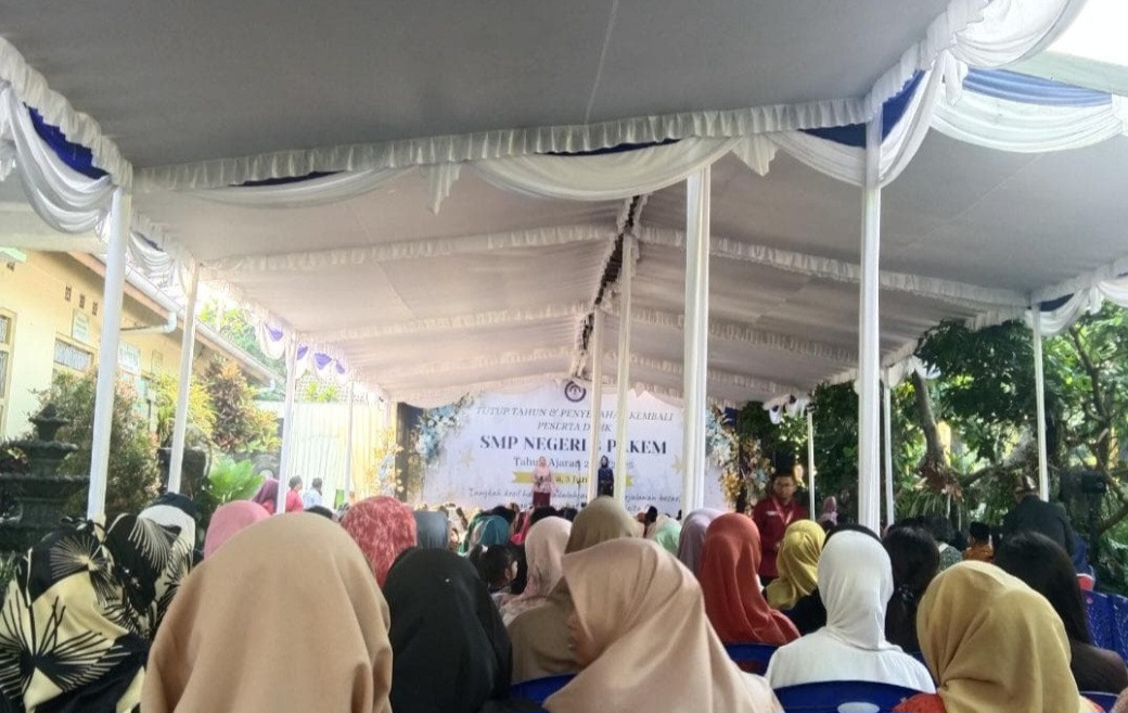 Pelepasan siswa smp n 3  dr dsn meces