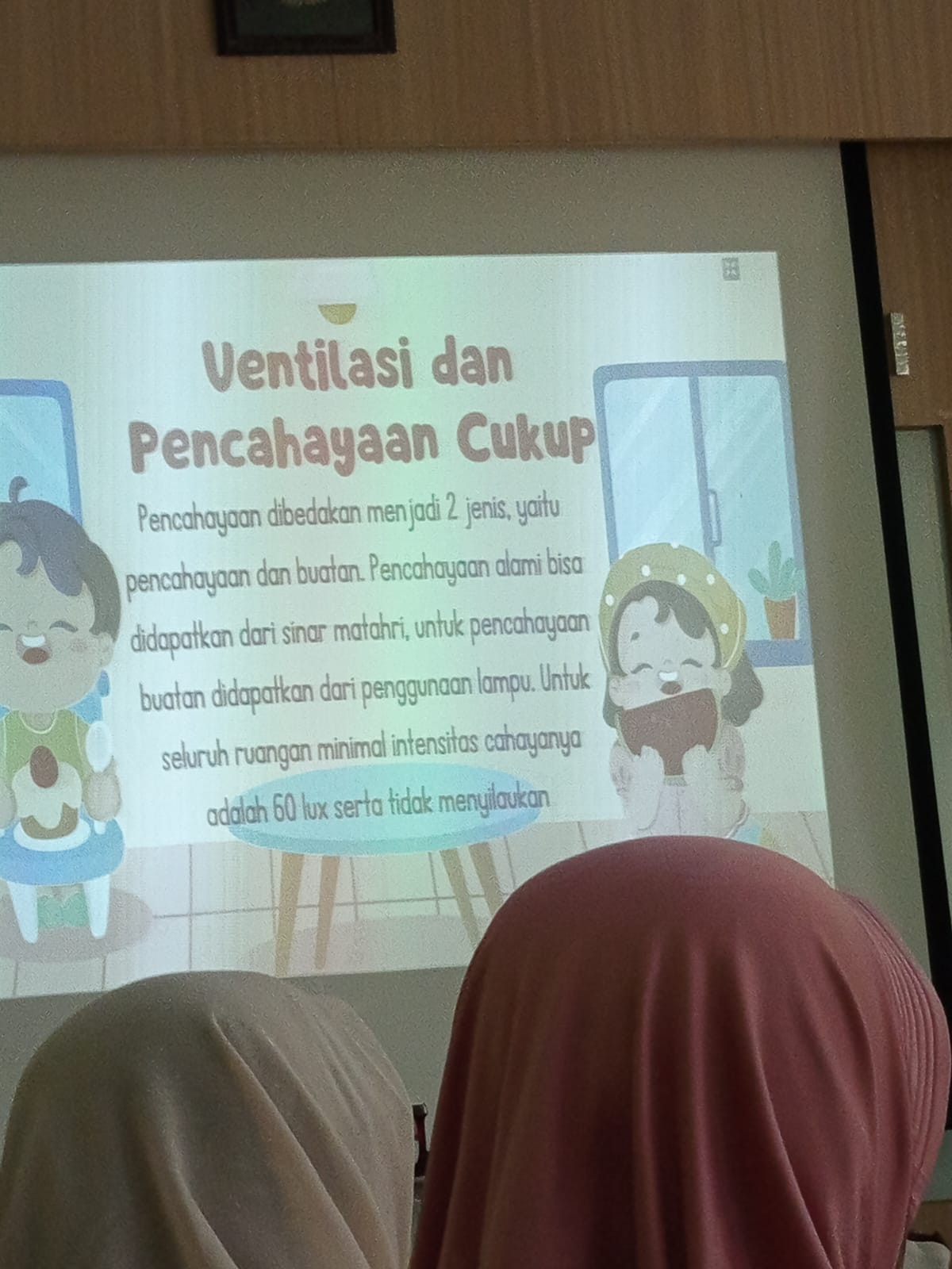 Kader cilikan menghadiri undangan puskesmas