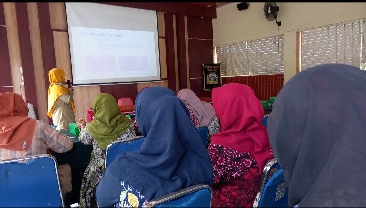 Kader lodadi menghadiri penyuluhan KB MKJP di kapanewon ngemplak