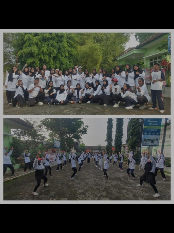 warga kalisoro ikut di senam indonesia sehat