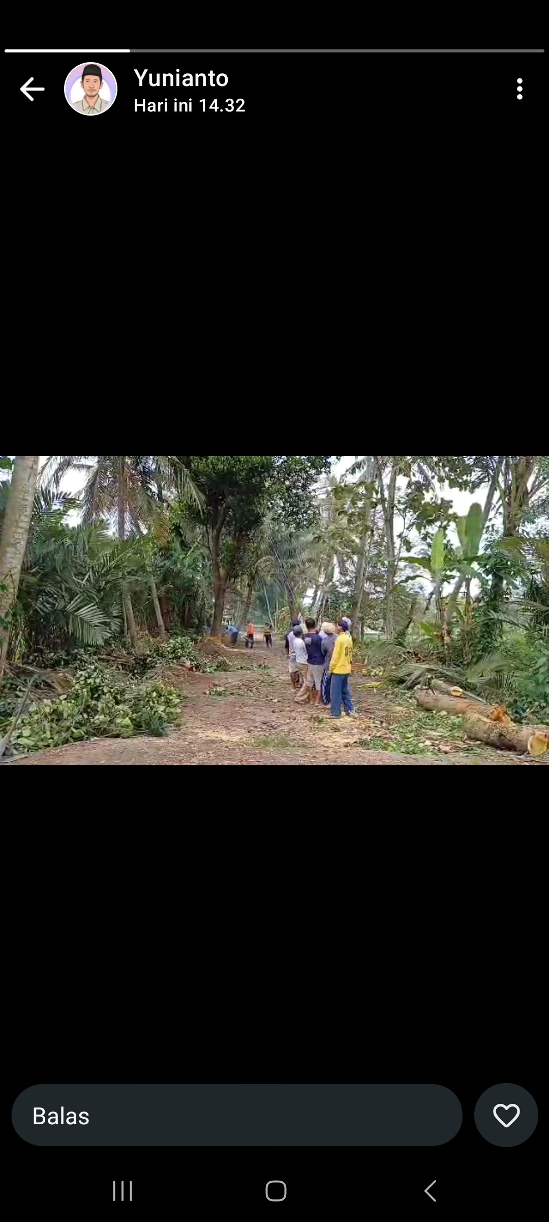 Gotong royong warga dusun sapen