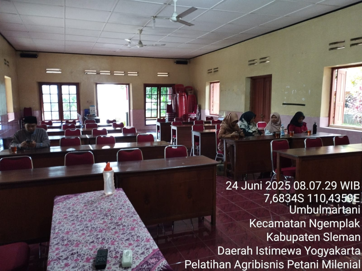 Bimtek petani milenial H 1 warga dusun sapen