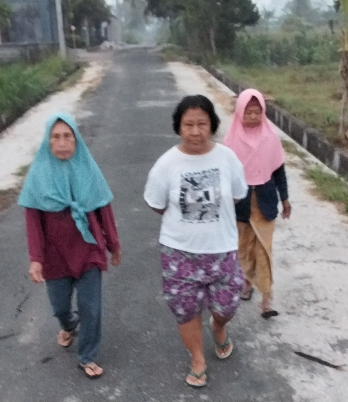 Jalan jalan pagi lansia dsn meces