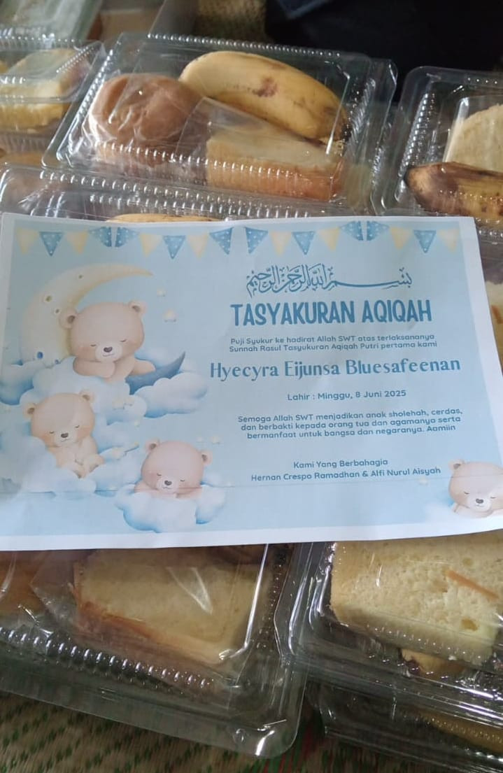 Tasyakuran Aqiqah Warga Dongkelsari Puntuk