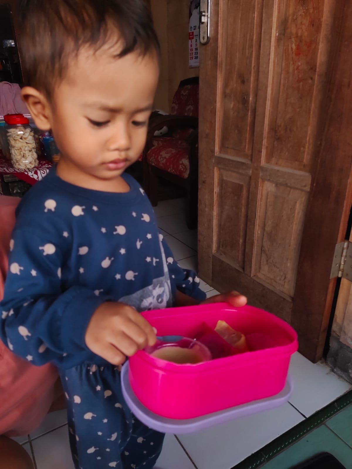 Penyerahan PMT Hari Kedua untuk Balita Puntuk a/n Radeva