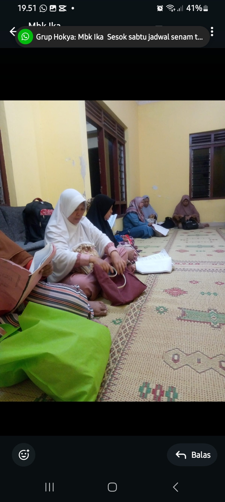 Amalan rutin yasin ibu2 pkk ngemplak asem