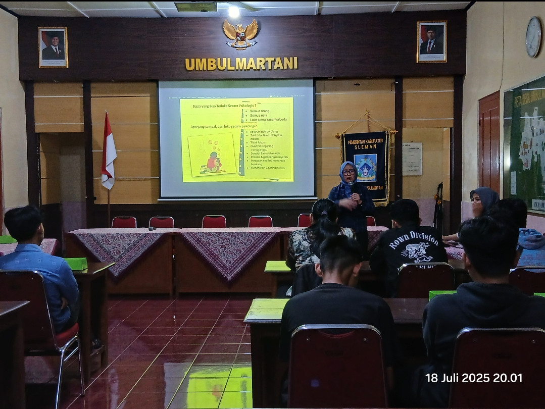 Remaja cilikan menghadiri pembinaan posyandu remaja